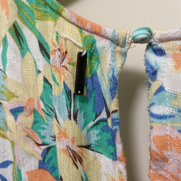 Billabong Floral Flutter Sleeve Midi Dress Good Condition - Picture 11 of 12